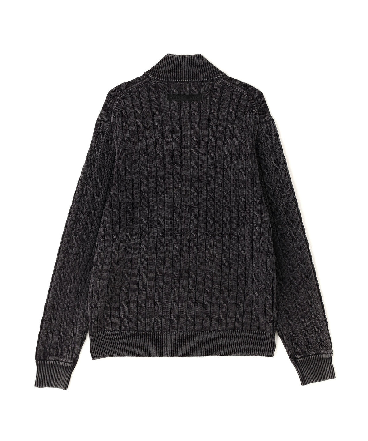 《直営店限定》COTTON ZIP CABLE KNIT