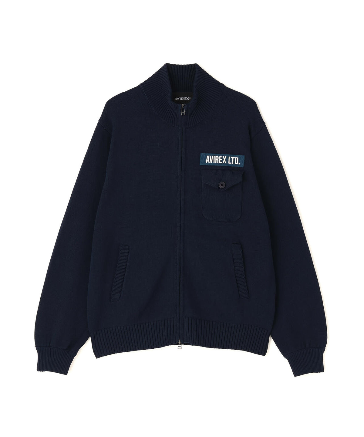 ECDP STAND ZIP COTTON KNIT