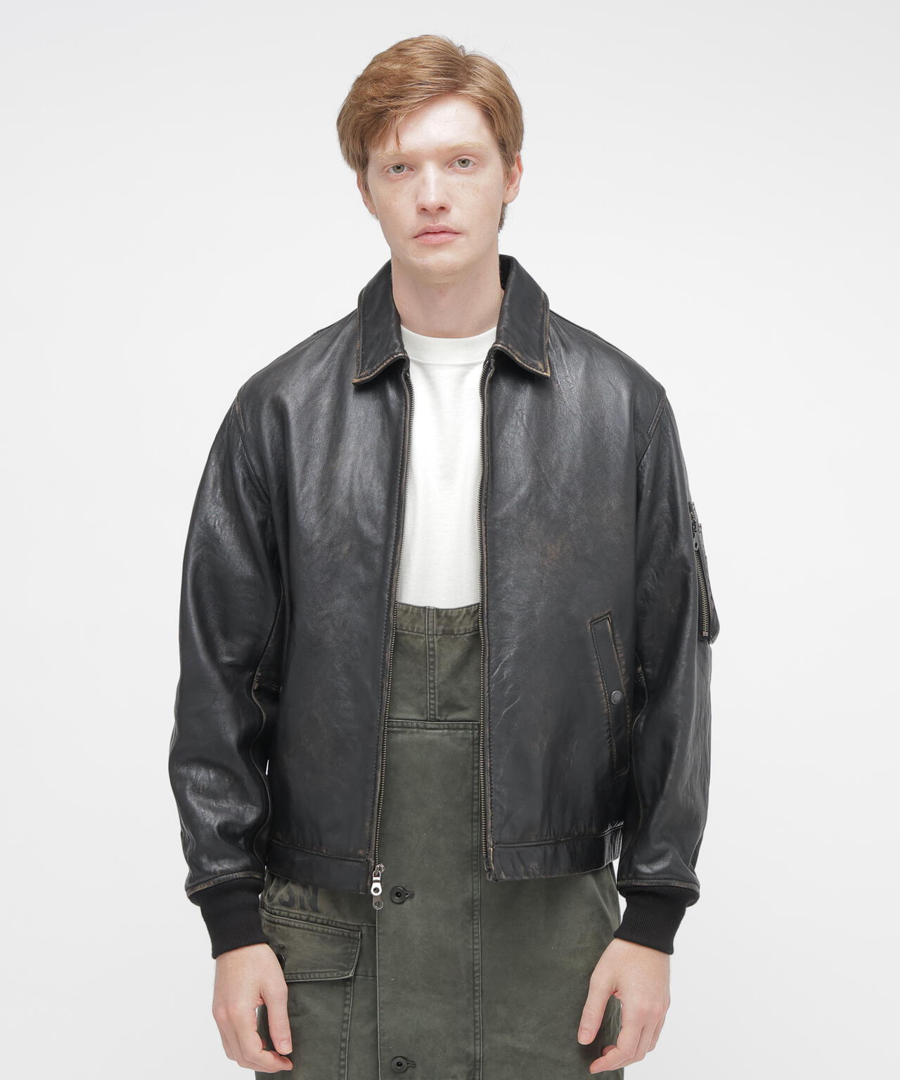 《NAVAL COLLECTION》LEATHER JACKET”FLY FOR NAVY”