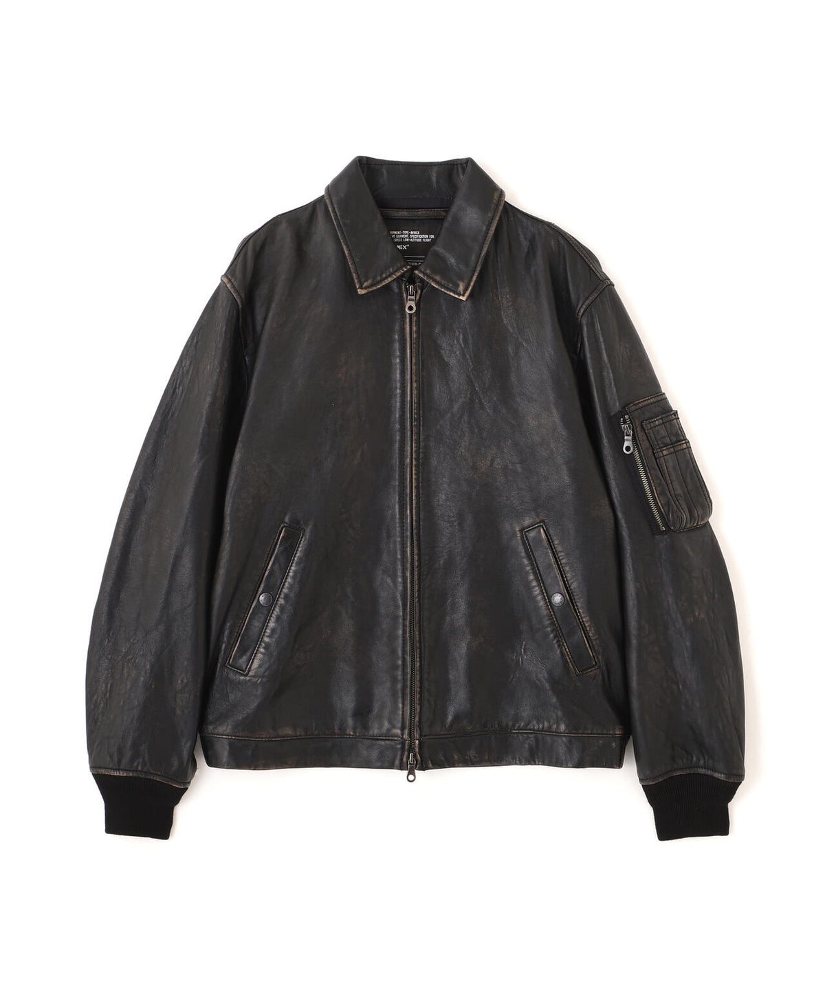 《NAVAL COLLECTION》LEATHER JACKET”FLY FOR NAVY”