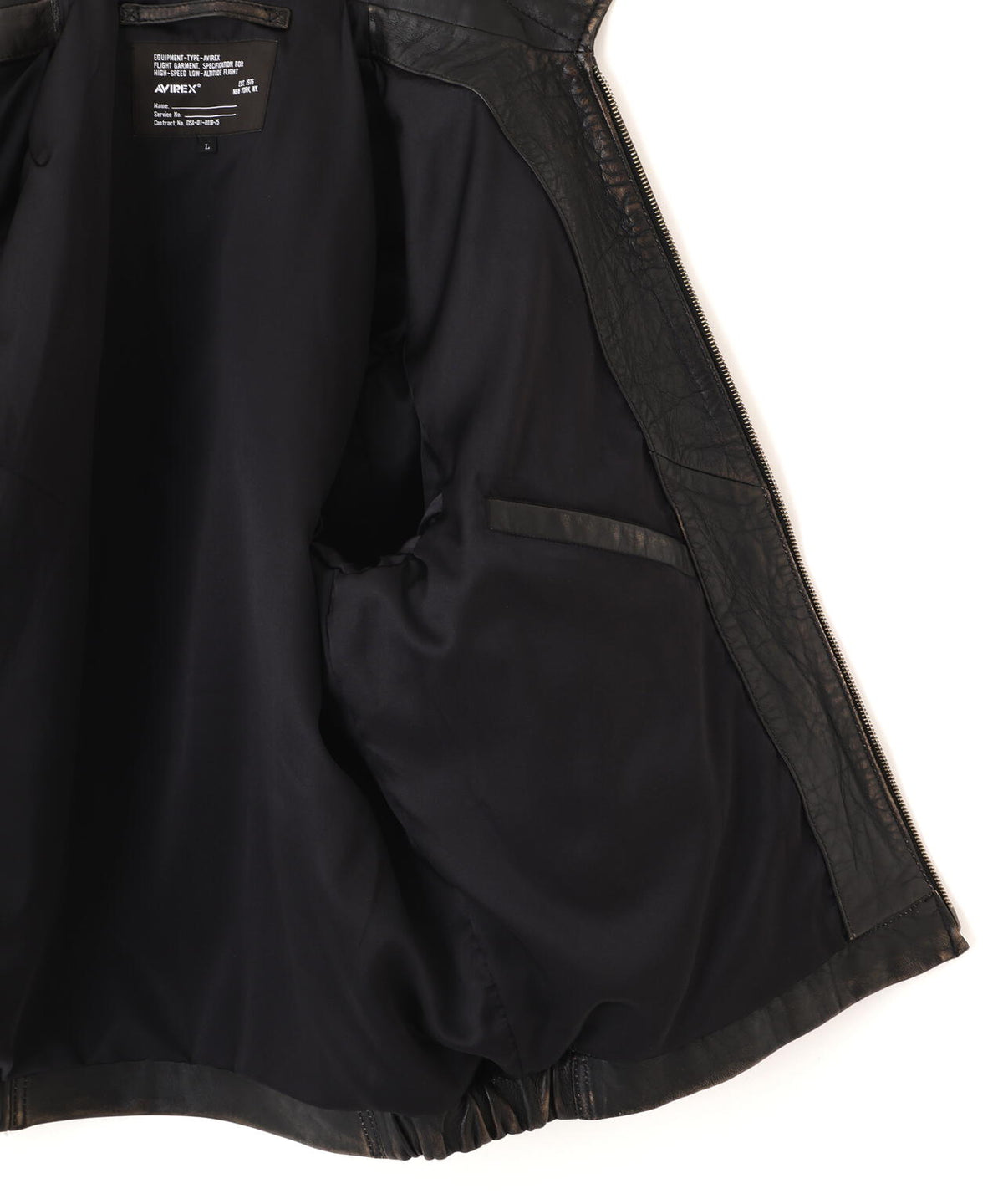 《NAVAL COLLECTION》LEATHER JACKET”FLY FOR NAVY”