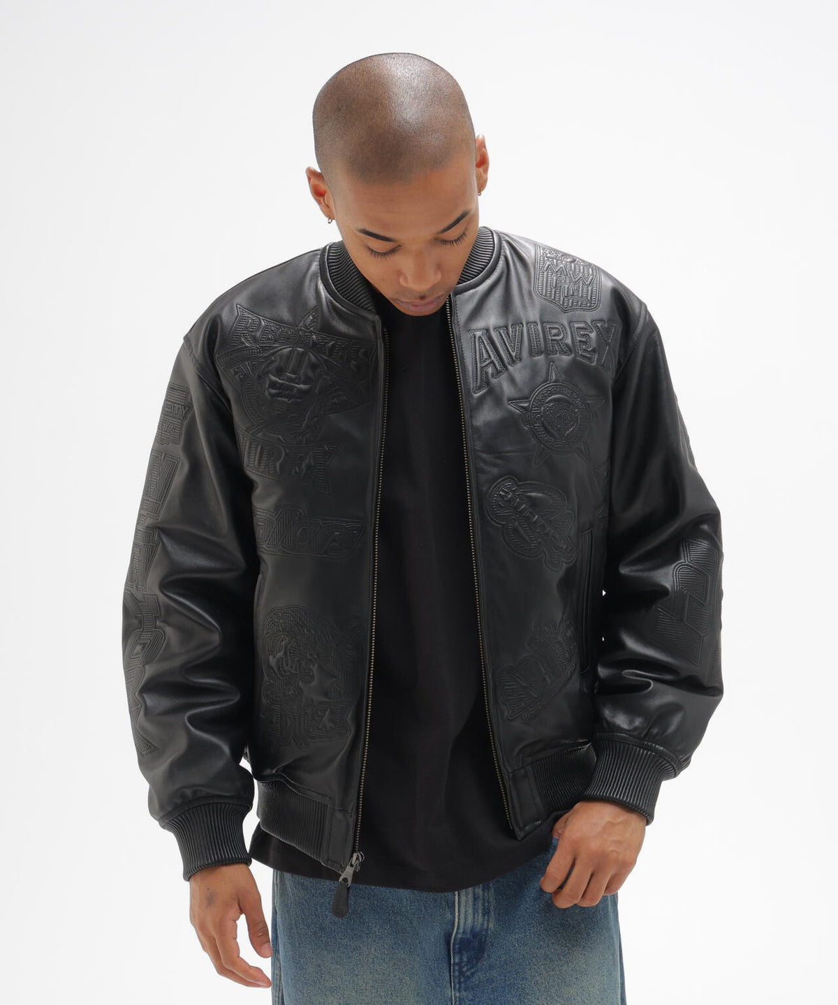 VARSITY ARCHIVE GRAPHIC LEATHER JACKET
