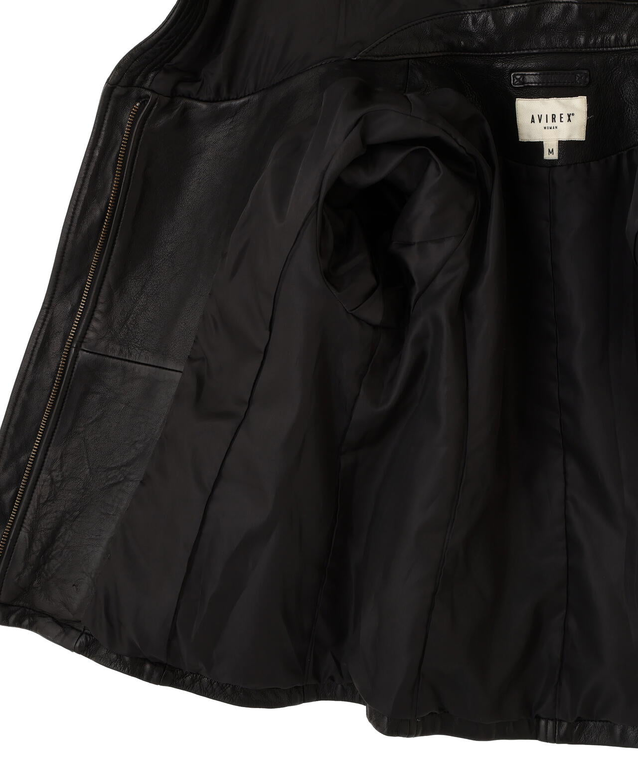 《WOMAN》SHEEP HOOD LEATHER JACKET
