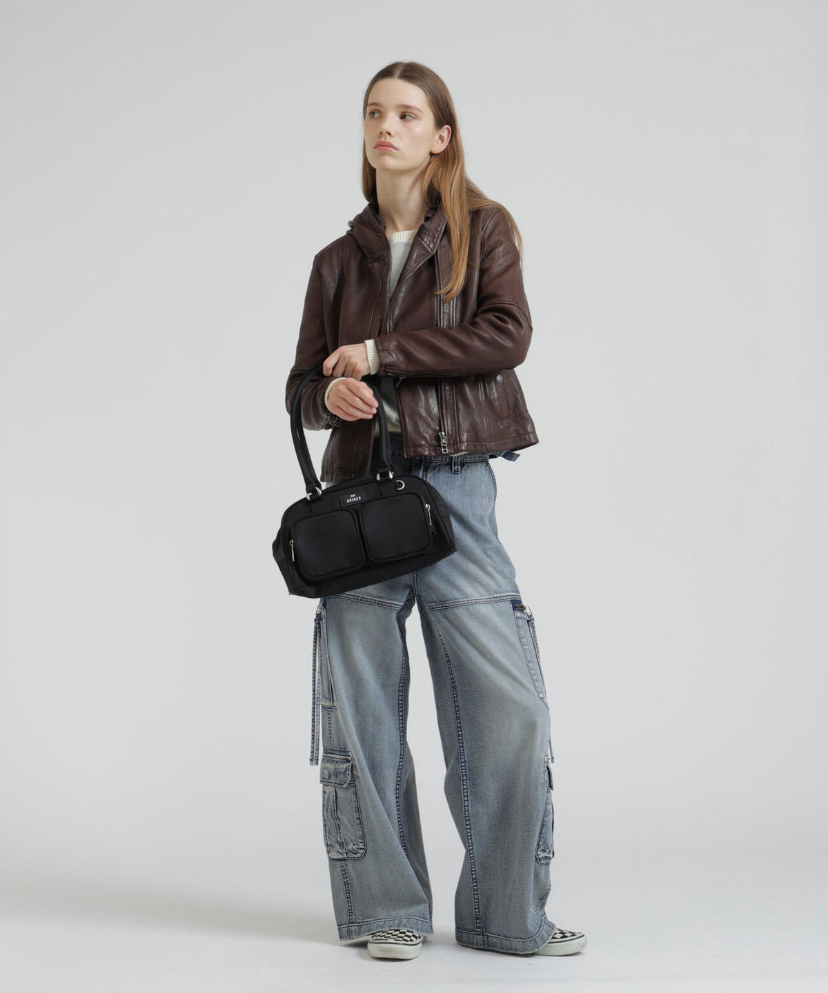 《WOMAN》SHEEP HOOD LEATHER JACKET
