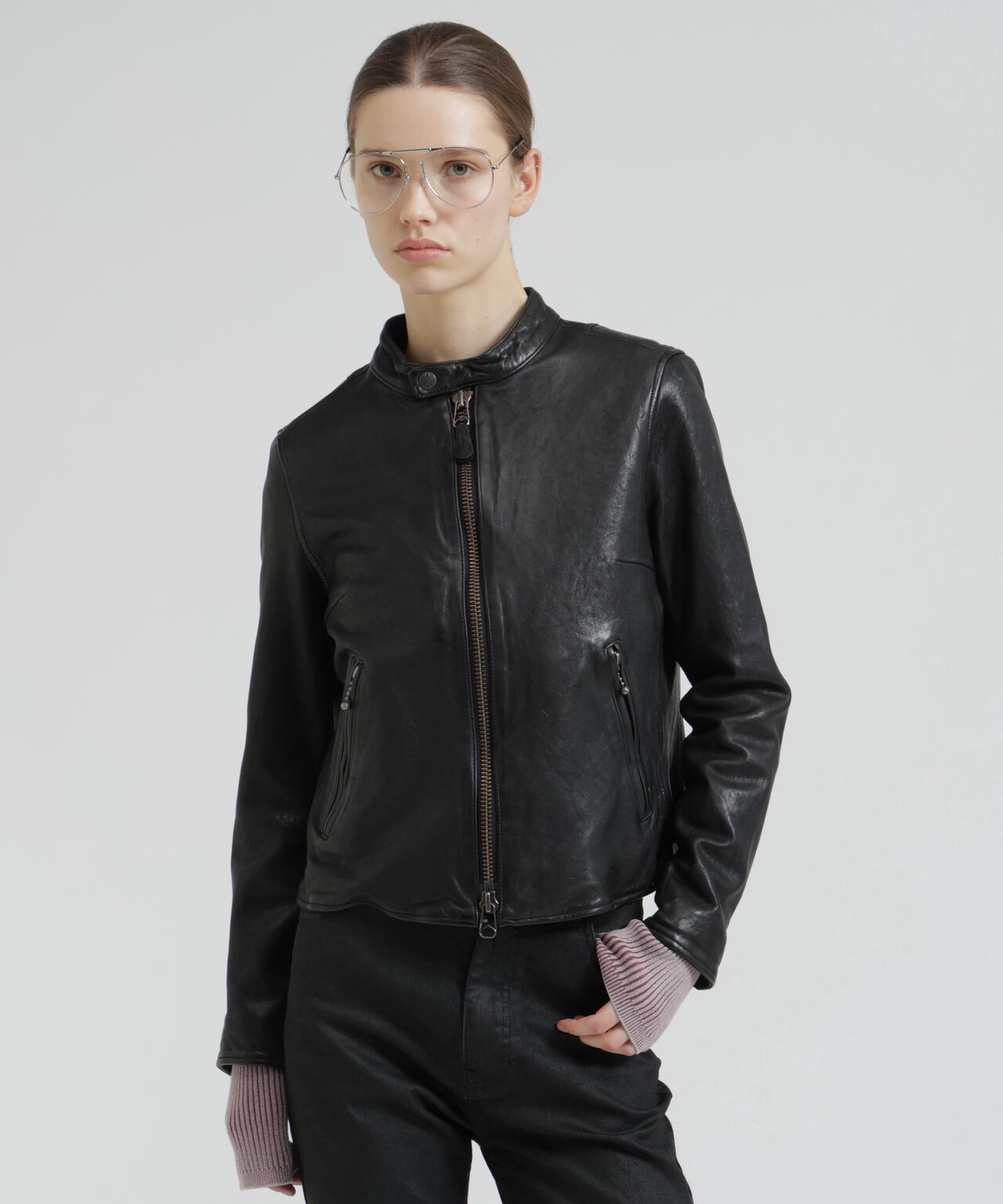 《WOMAN》SINGLE RIDERS LEATHER JACKET