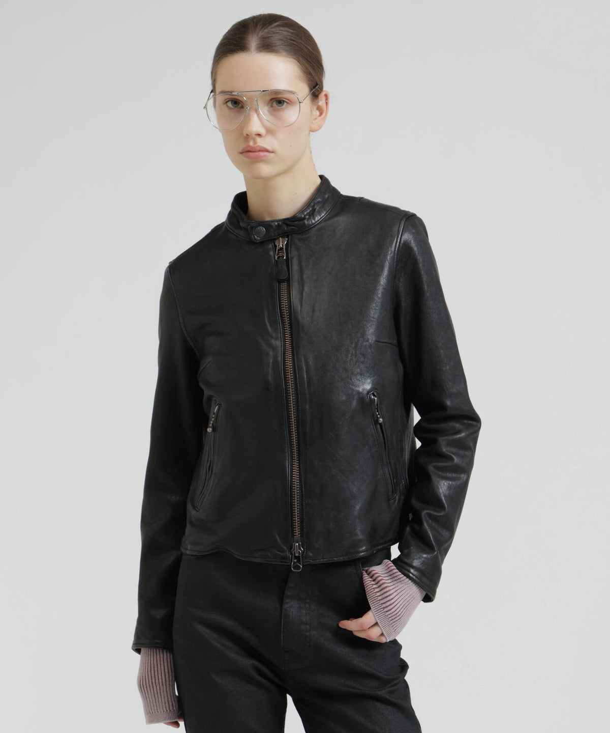 《WOMAN》SINGLE RIDERS LEATHER JACKET