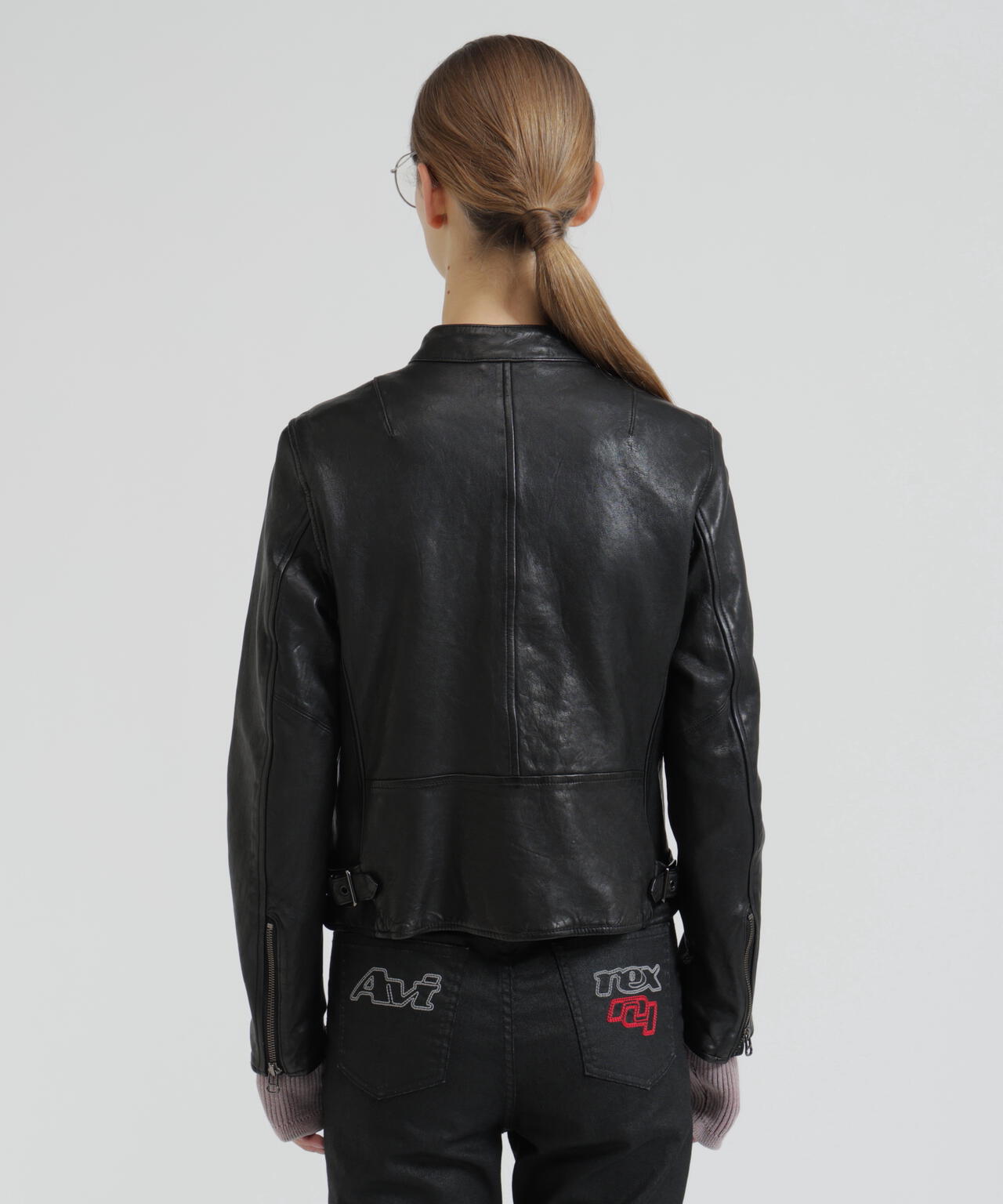 《WOMAN》SINGLE RIDERS LEATHER JACKET
