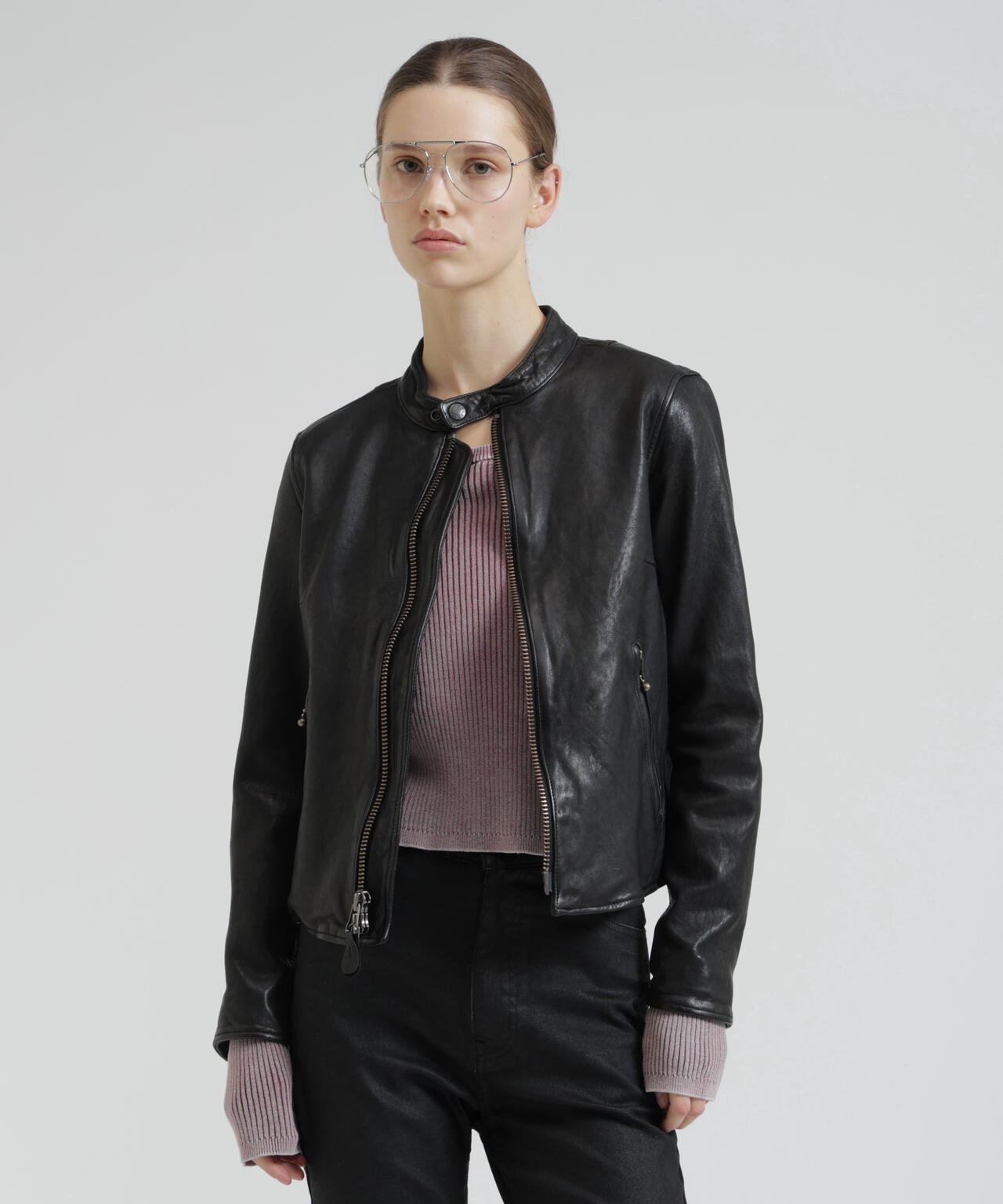 《WOMAN》SINGLE RIDERS LEATHER JACKET