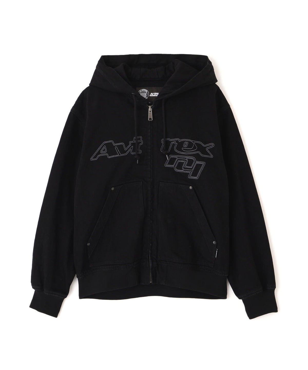 GOALERS STITCH DENIM ZIP HOODIE