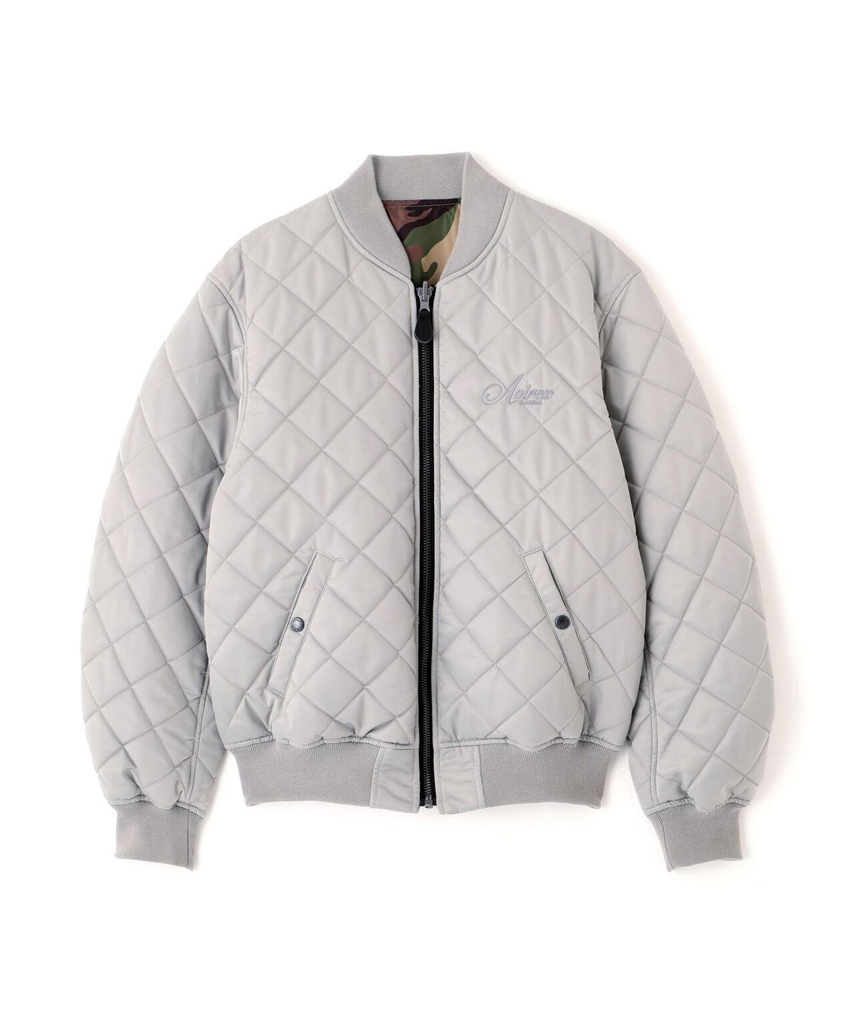 REVERSIBLE QUILTED VARSITY JACKET