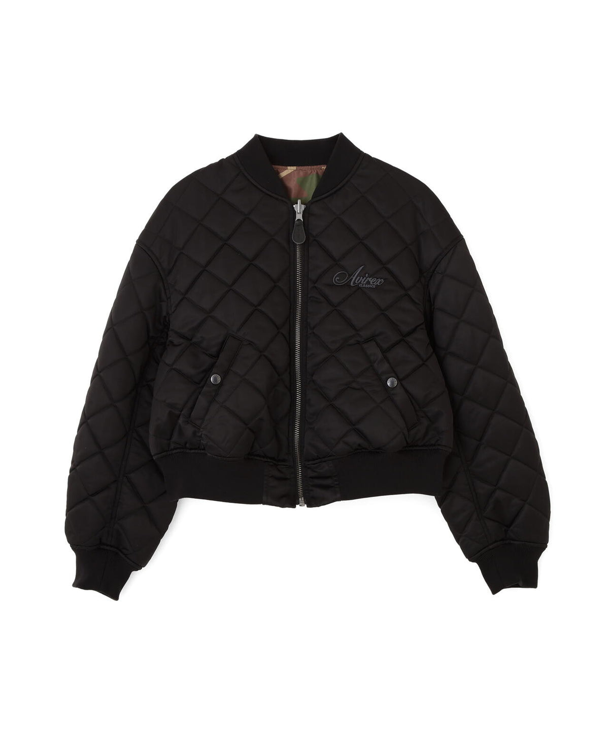 REVERSIBLE QUILTED VARSITY JACKET
