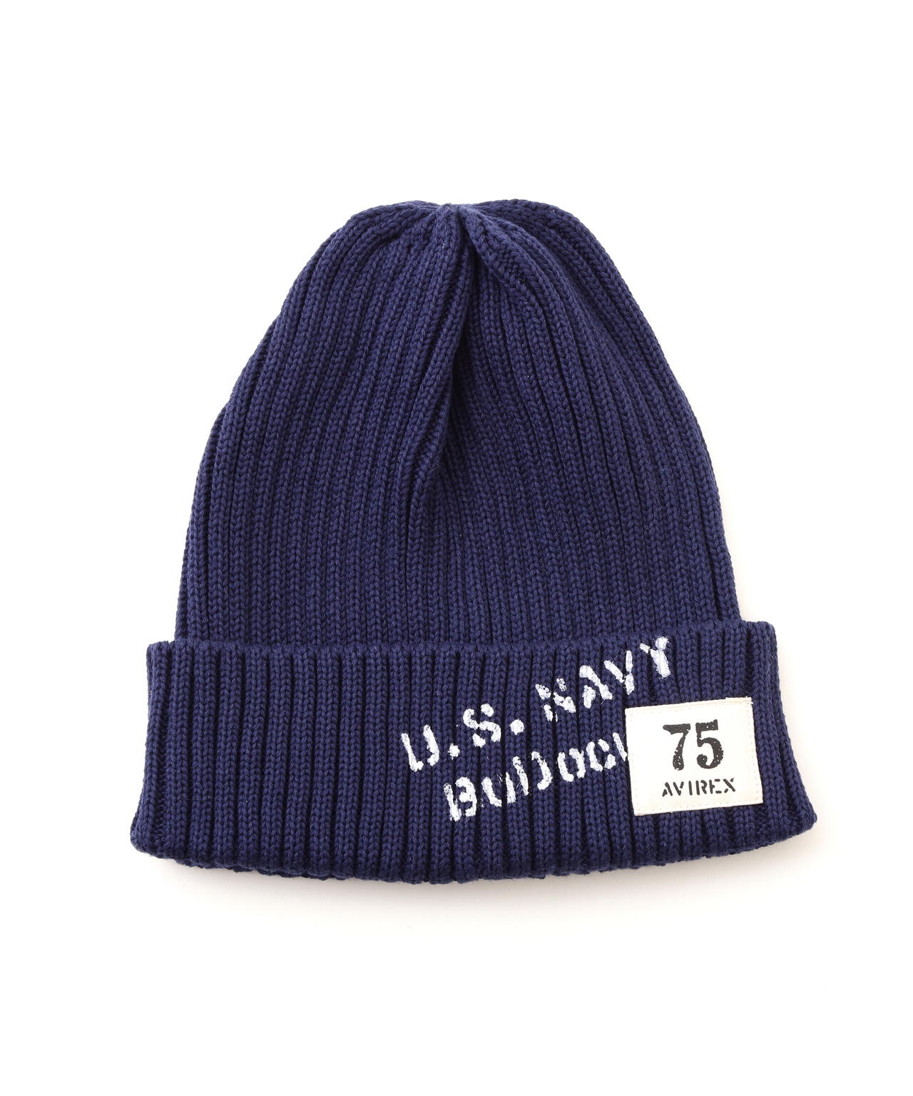 《NAVAL COLLECTION》SURPLUS STENCILPRINT COTTON KNITWATCH