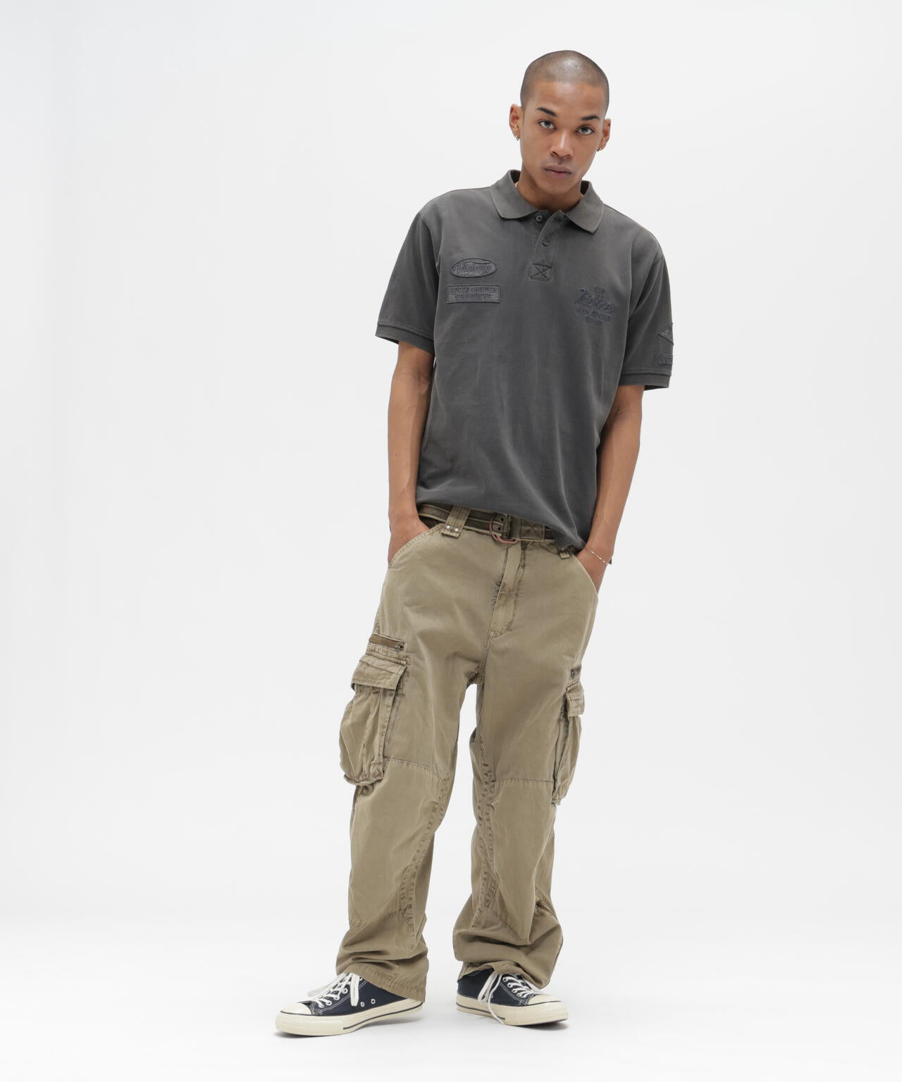 PIGMENT TAPING CARGO PANTS