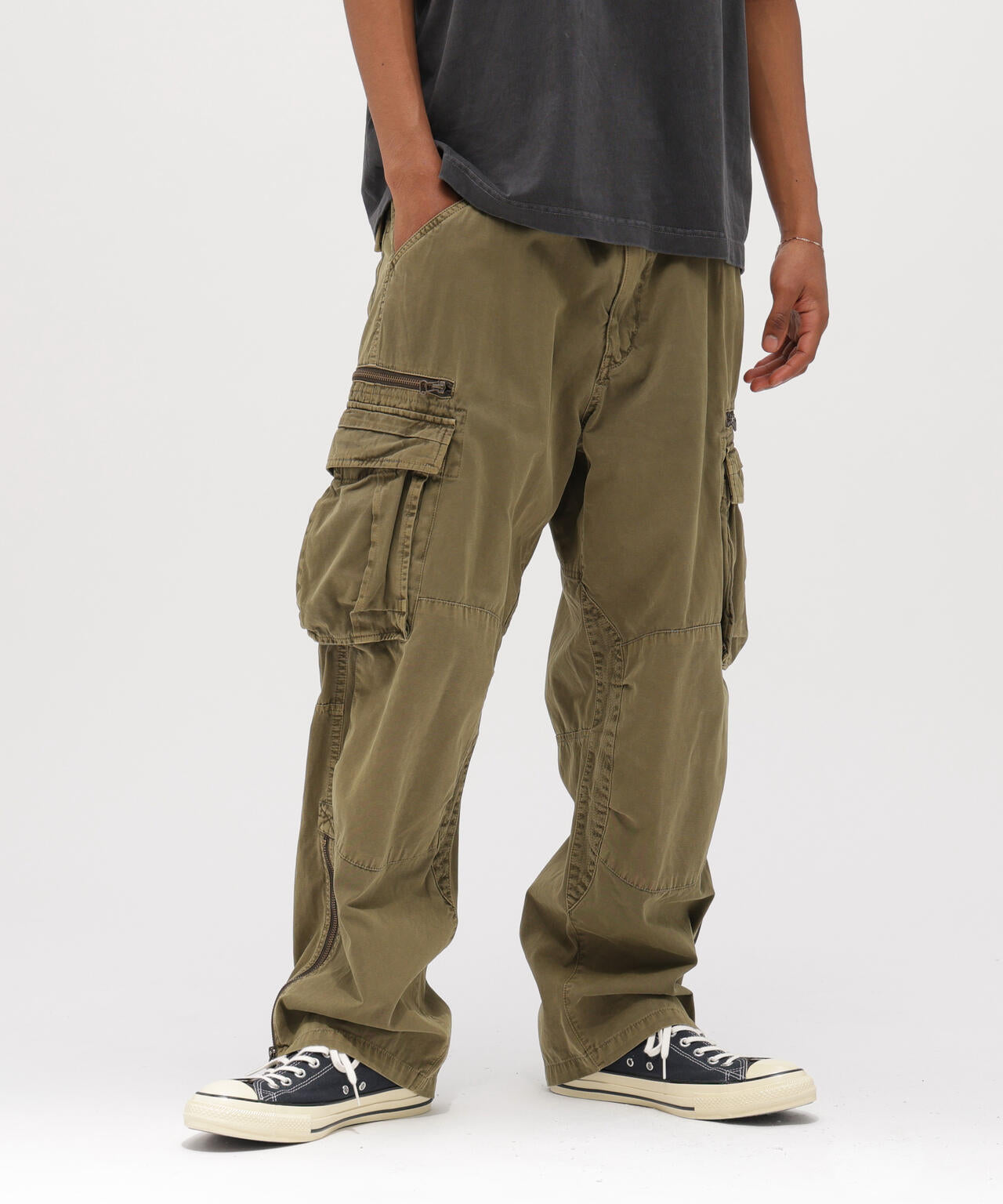 PIGMENT TAPING CARGO PANTS