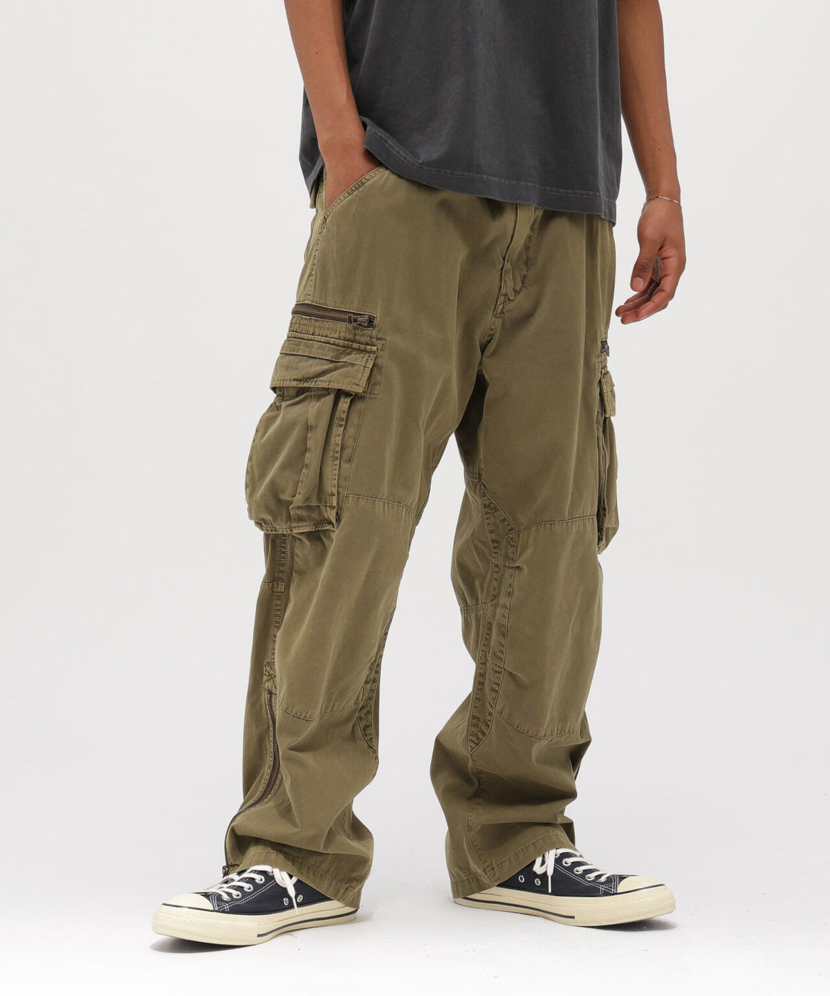 PIGMENT TAPING CARGO PANTS