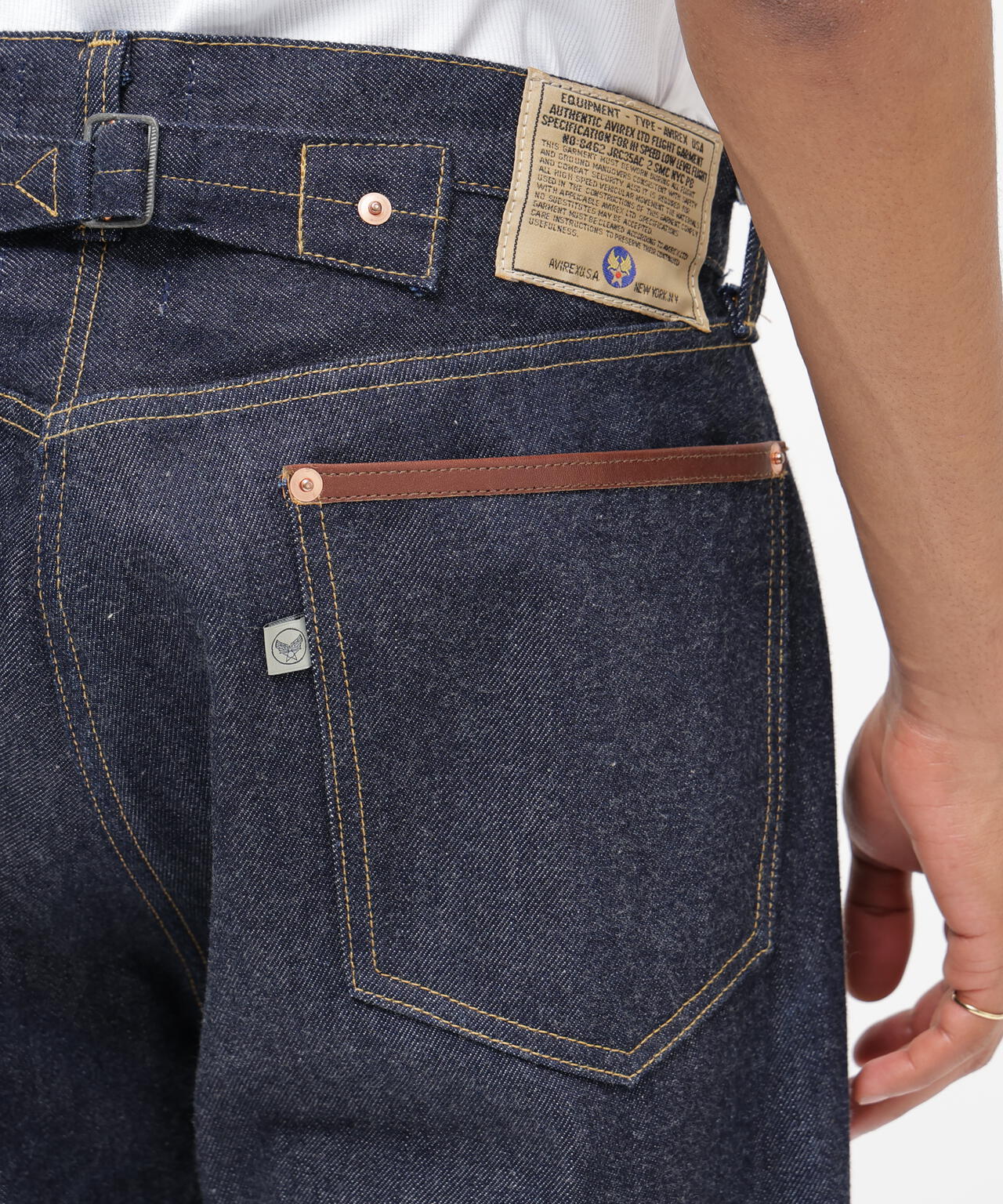 AVIREX HERITAGE DENIM Type-1 PANTS ”LEATHER”