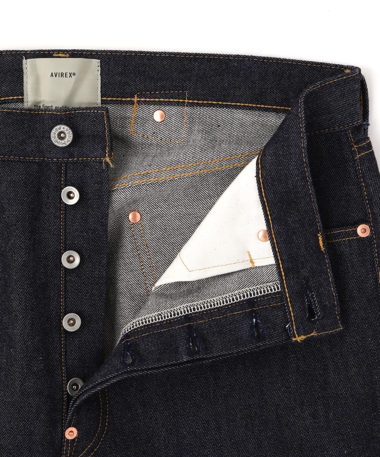 AVIREX HERITAGE DENIM Type-1 PANTS ”LEATHER”