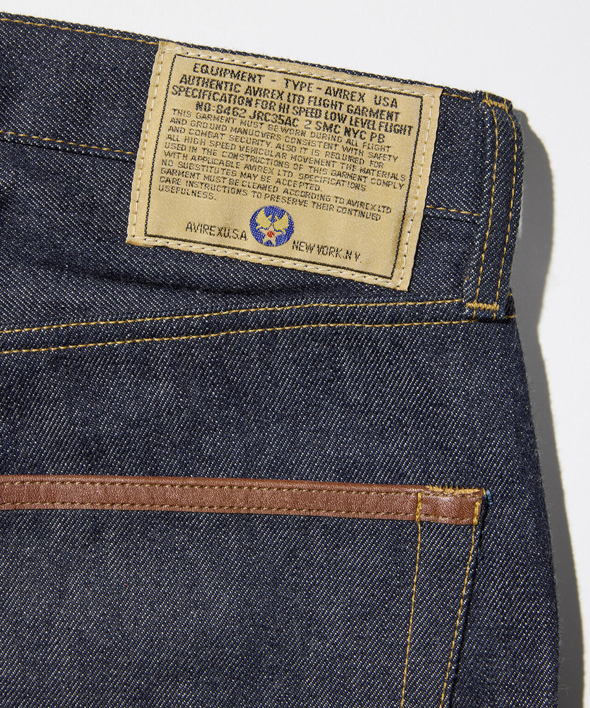 AVIREX HERITAGE DENIM Type-2 PANTS ”LEATHER”
