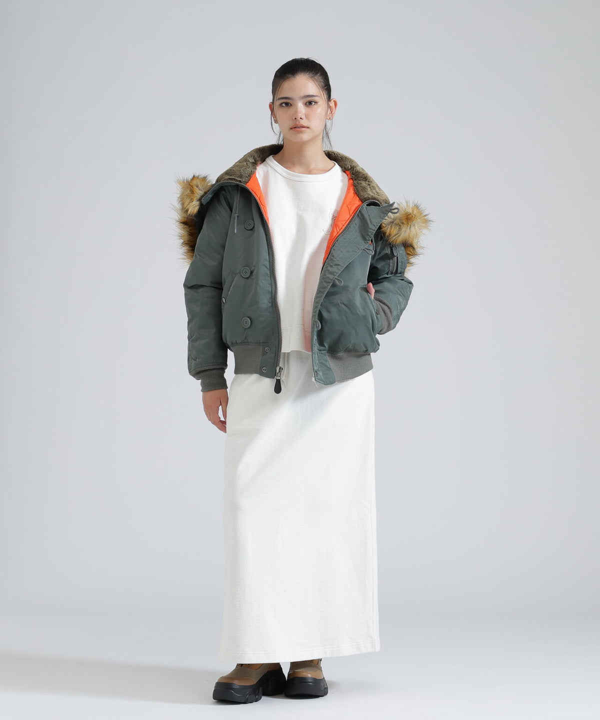 SIGNATURE VARSITY LOGO SWEAT SKIRT