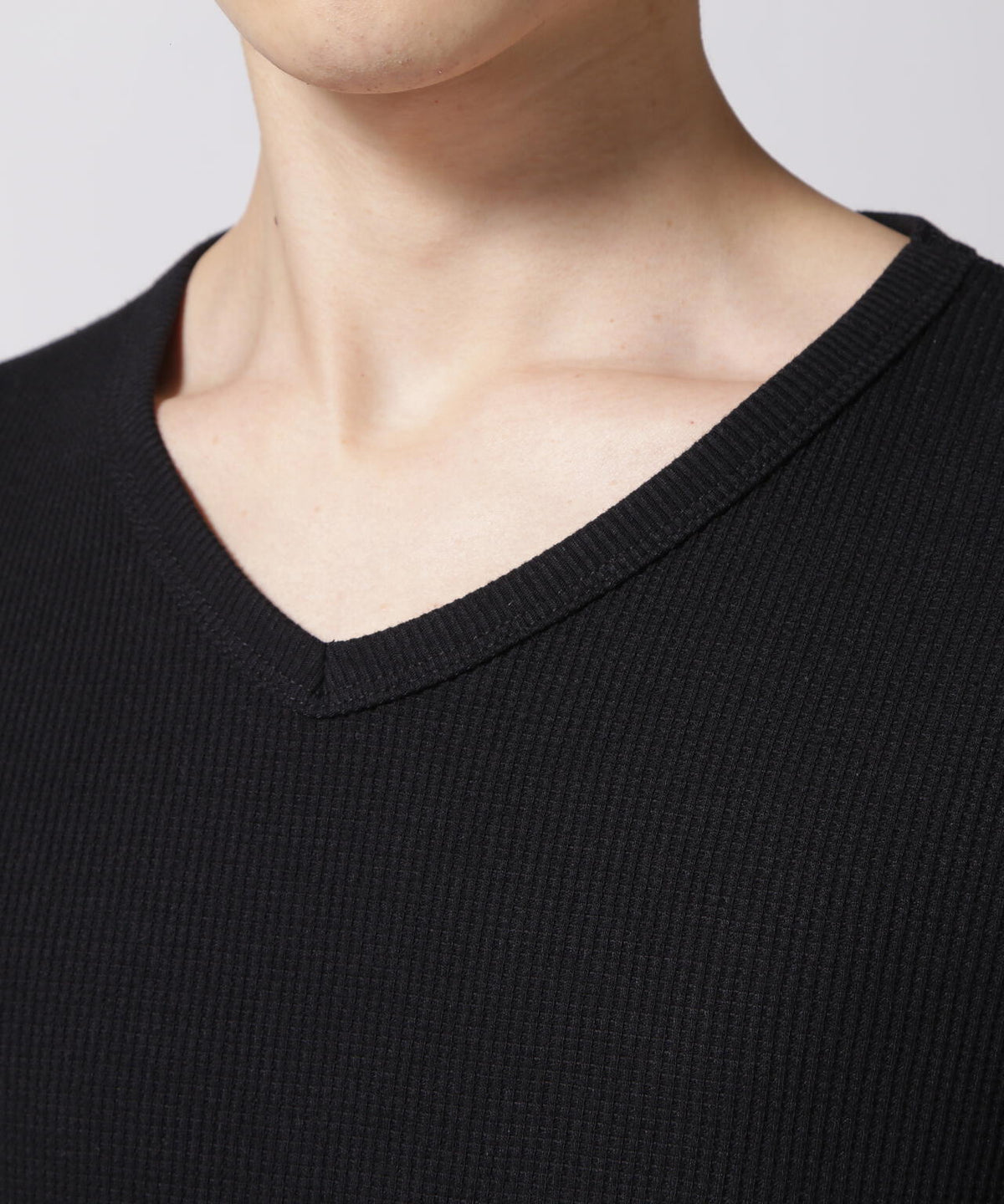 《DAILY/デイリー》L/S THERMAL V-NECK T-SHIRT