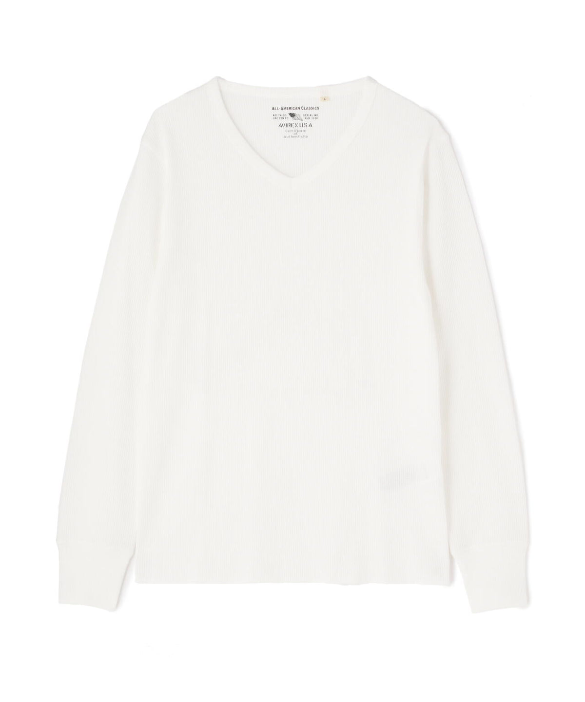 《DAILY/デイリー》L/S THERMAL V-NECK T-SHIRT