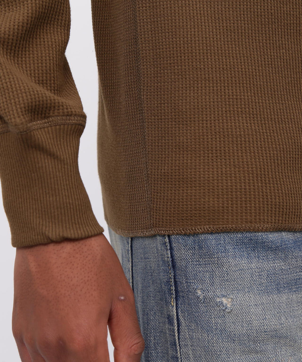《DAILY/デイリー》L/S THERMAL CREW NECK T-SHIRT