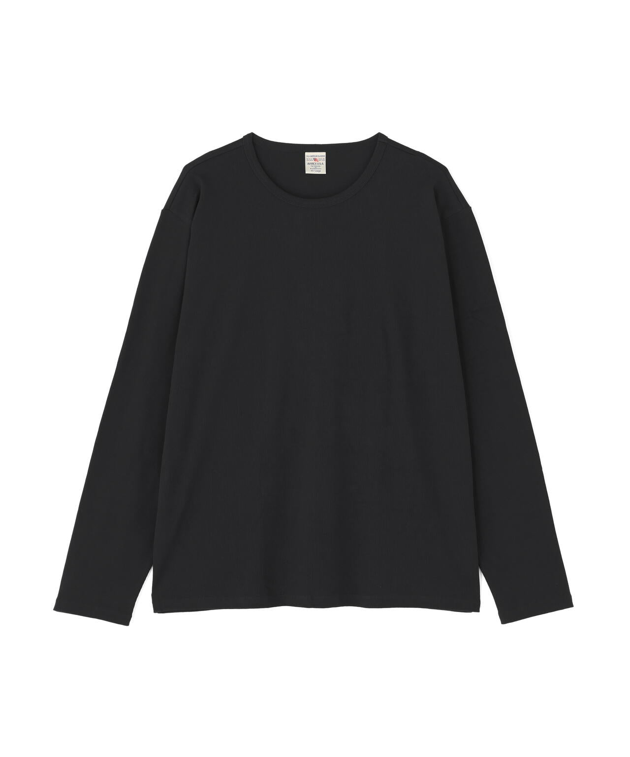 《DAILY/デイリー》BIG SIZE RIB L/S CREW NECK T-SHIRT