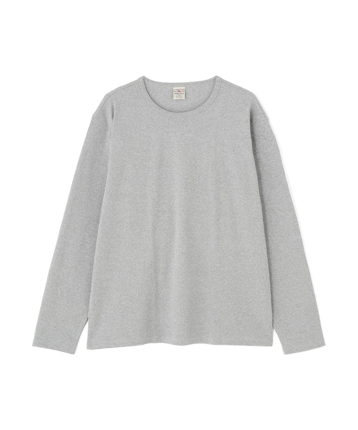 《DAILY/デイリー》BIG SIZE RIB L/S CREW NECK T-SHIRT