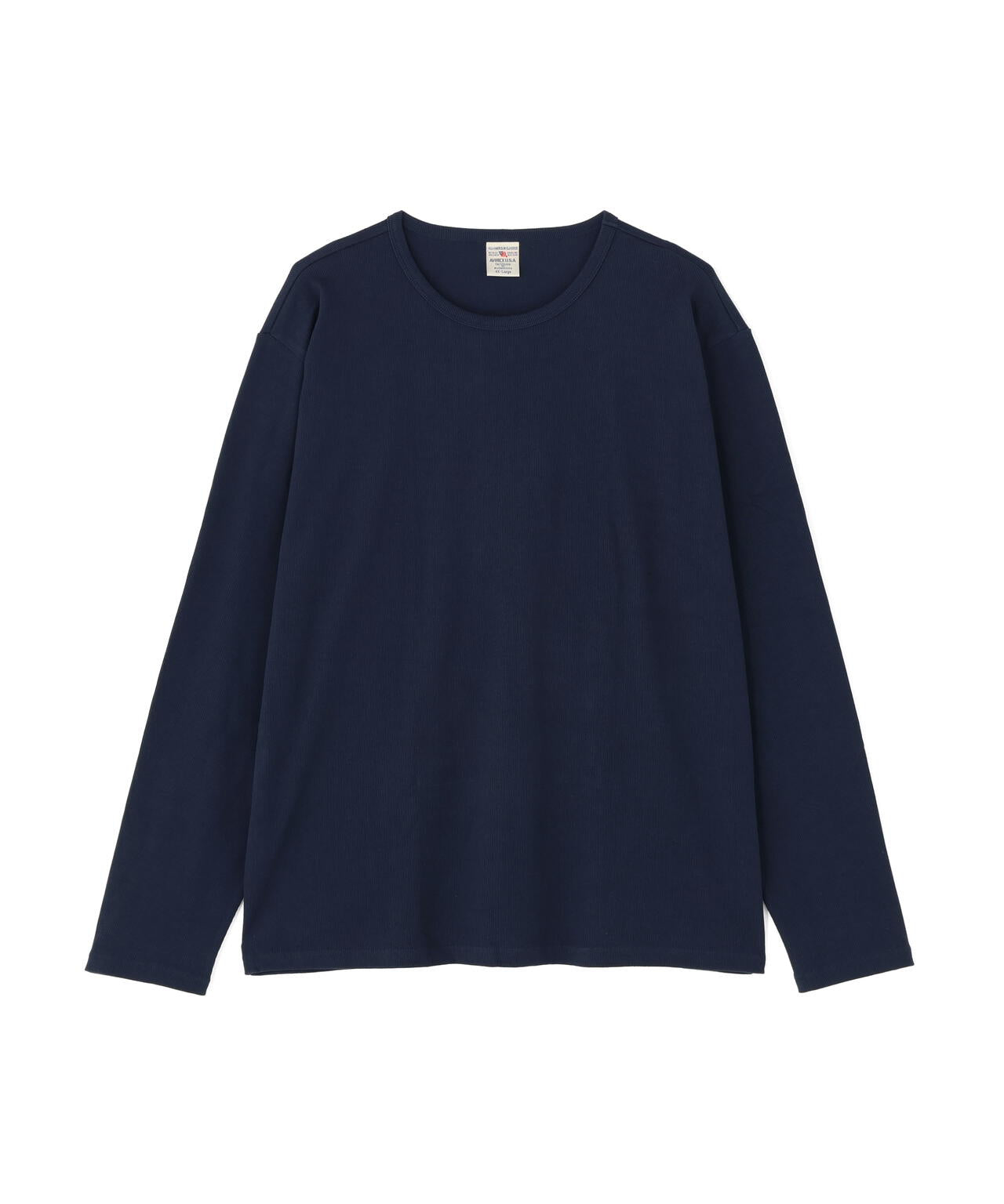 《DAILY/デイリー》BIG SIZE RIB L/S CREW NECK T-SHIRT