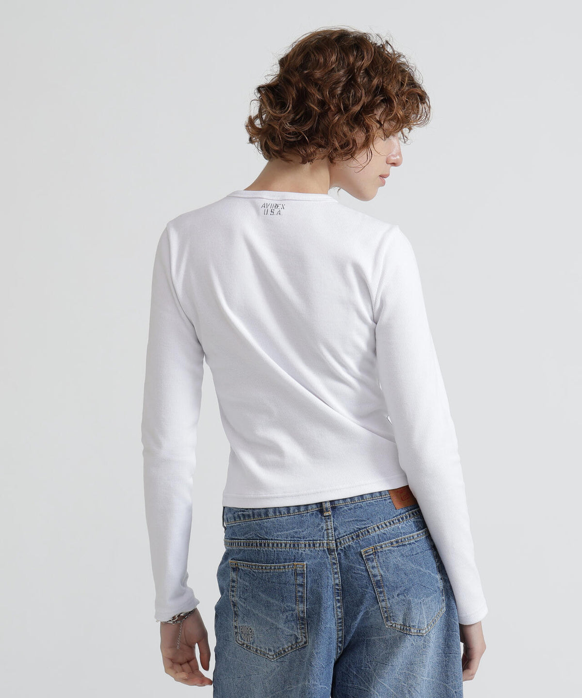 《DAILY/デイリー/WOMAN》L/S CREW NECK T-SHIRT