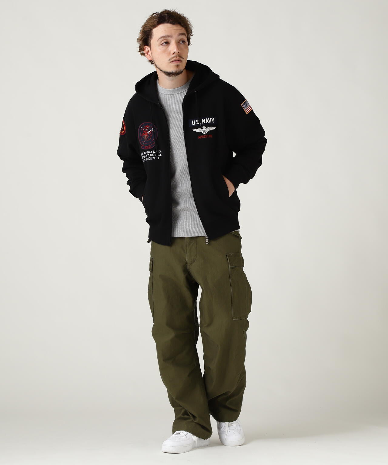 LONG SLEEVE ZIP PARKA DUST DEVILS