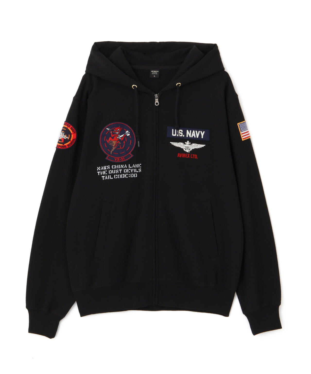 LONG SLEEVE ZIP PARKA DUST DEVILS