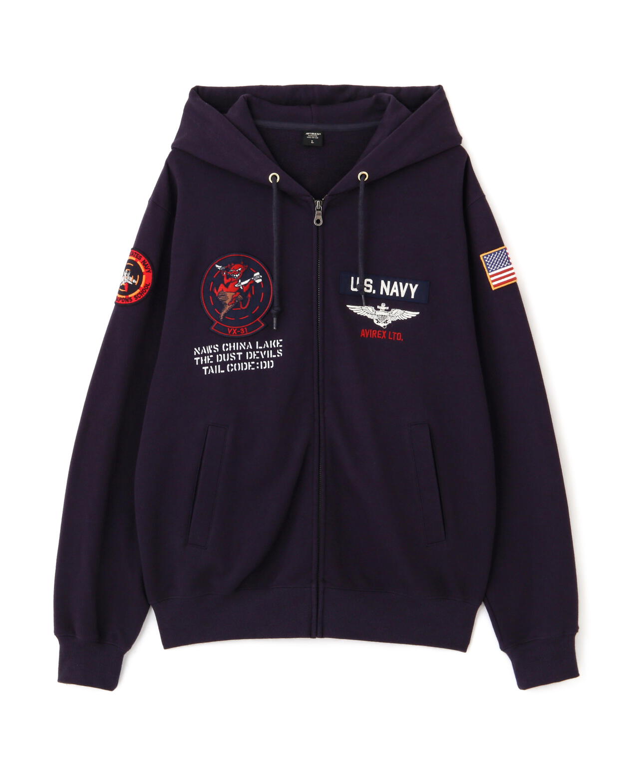 LONG SLEEVE ZIP PARKA DUST DEVILS