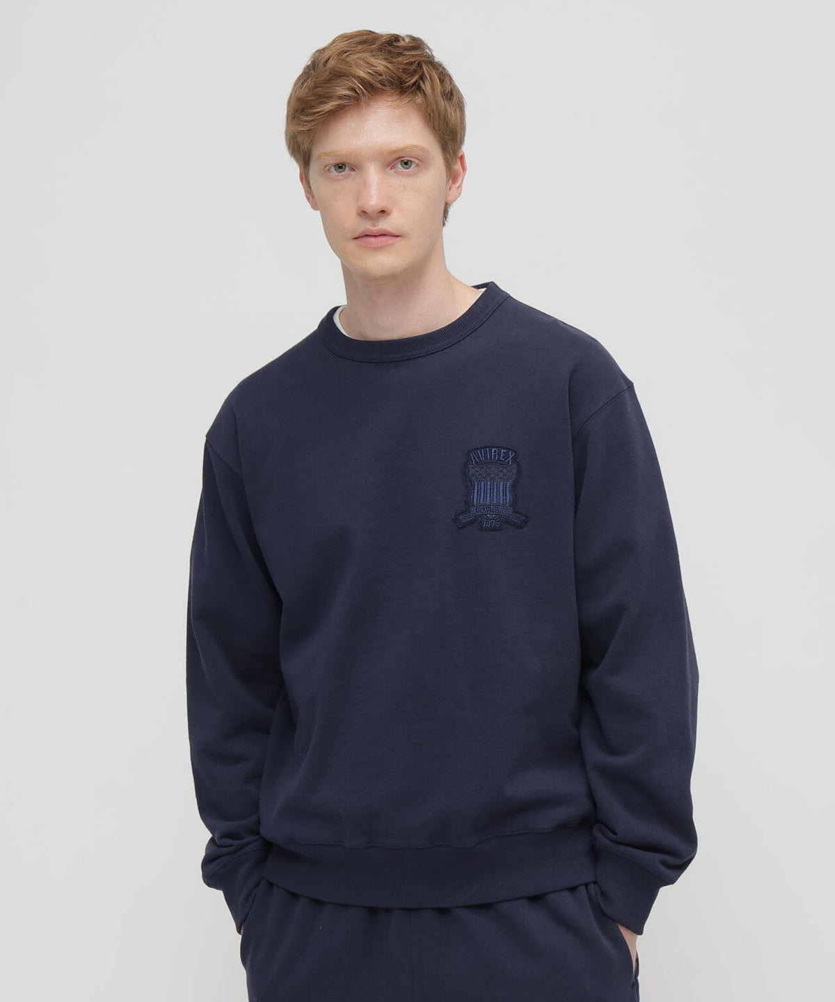 SIGNATURE VARSITY LOGO CREWNECK SWEAT