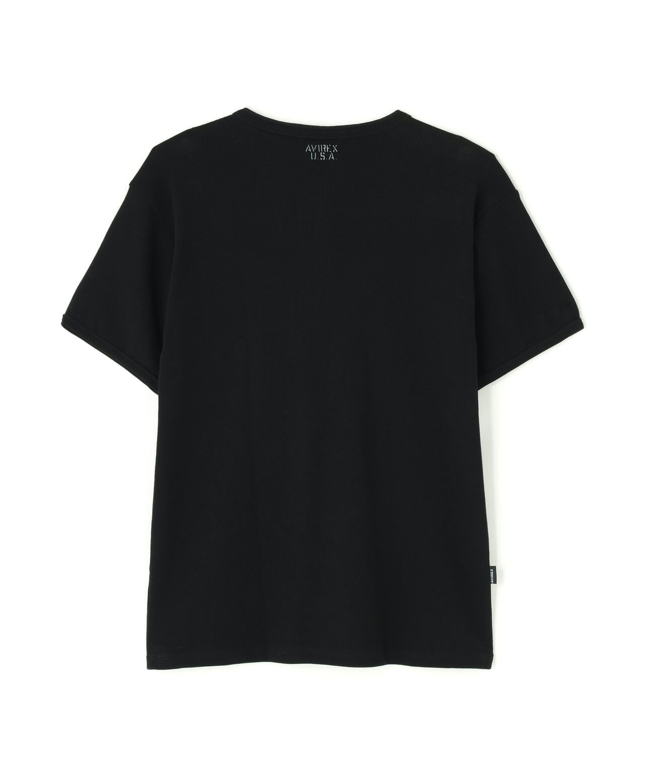 《DAILY/デイリー》MINI WAFFLE HENLEY NECK T-SHIRT