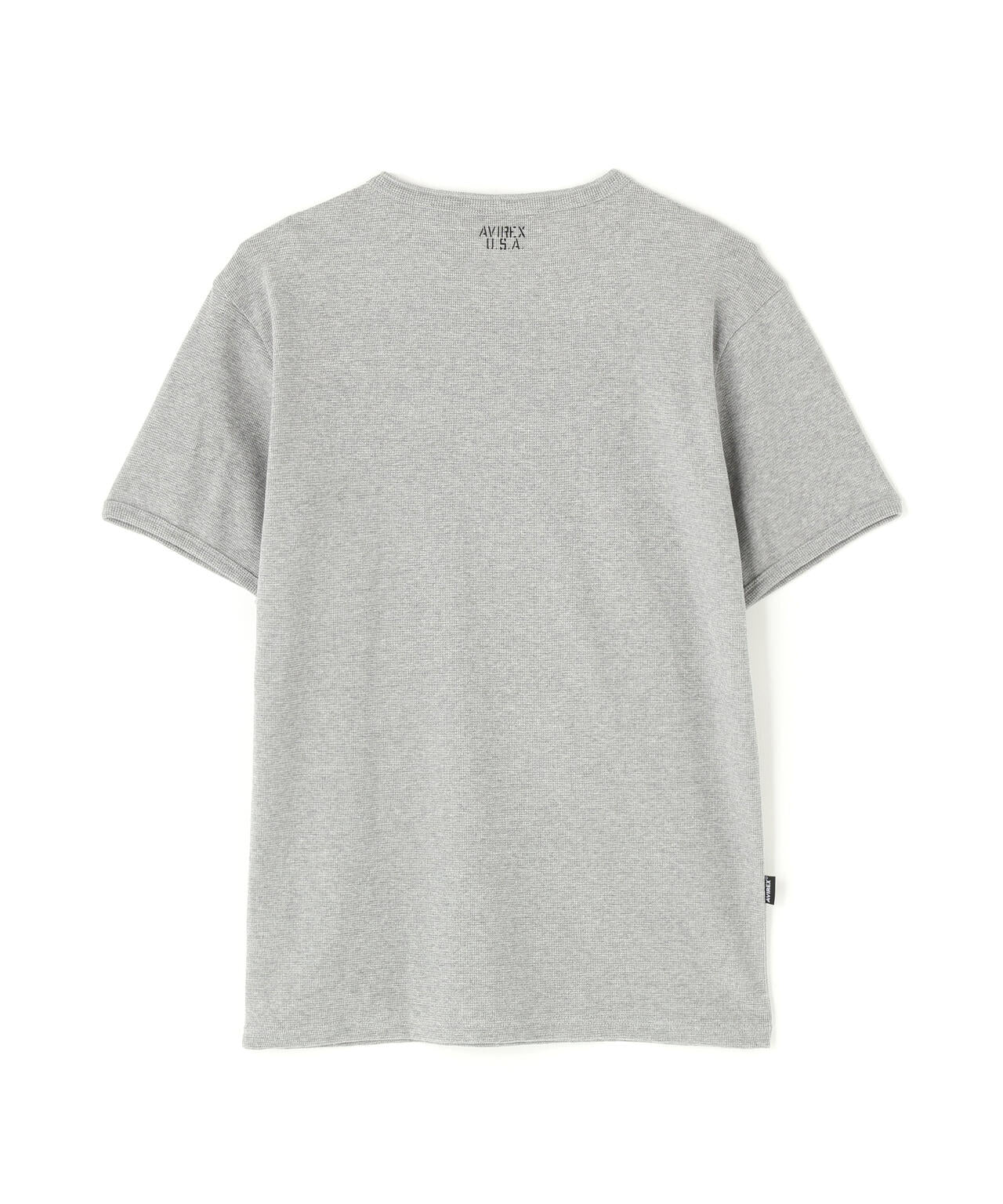 《DAILY/デイリー》MINI WAFFLE HENLEY NECK T-SHIRT