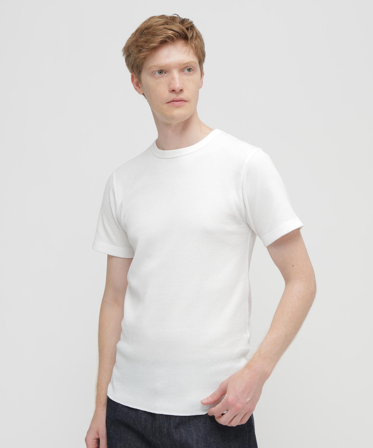《DAILY/デイリー》THERMAL CREW NECK T-SHIRT