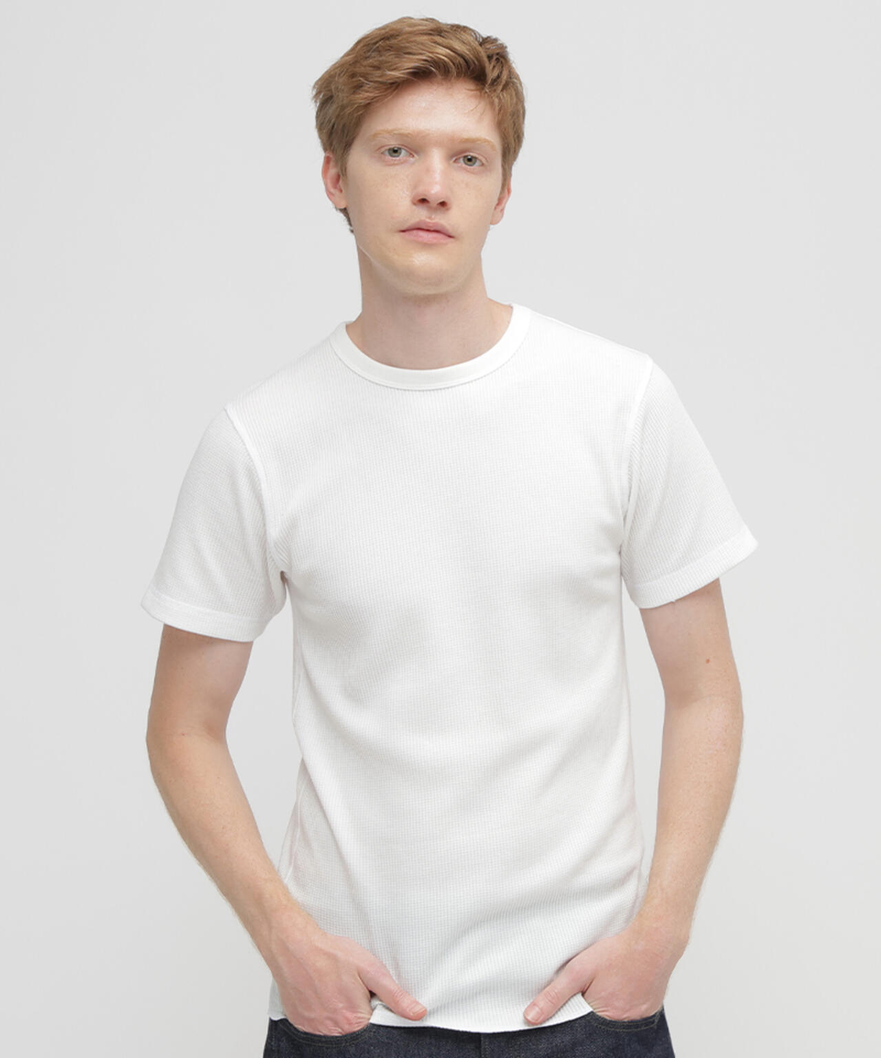 《DAILY/デイリー》THERMAL CREW NECK T-SHIRT