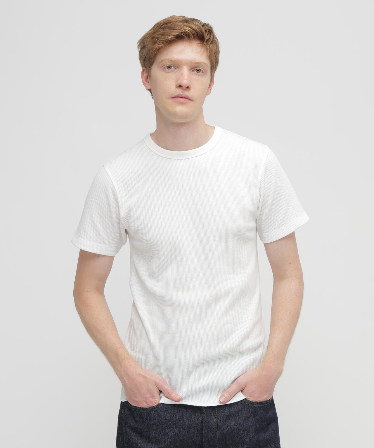 《DAILY/デイリー》THERMAL CREW NECK T-SHIRT