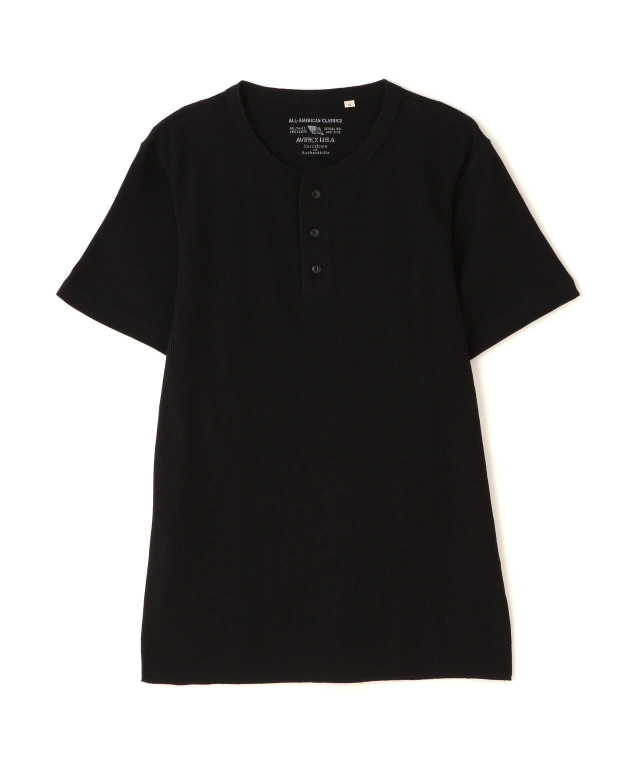 《DAILY/デイリー》THERMAL HENRY NECK T-SHIRT