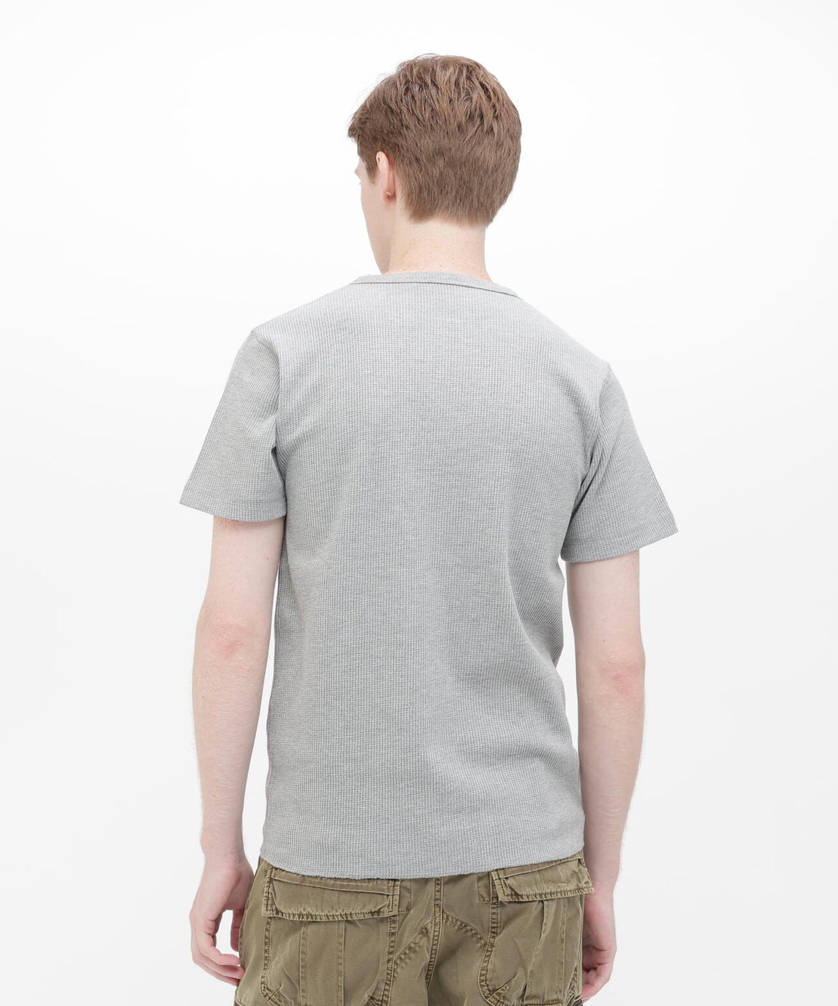 《DAILY/デイリー》THERMAL HENLEY NECK T-SHIRT