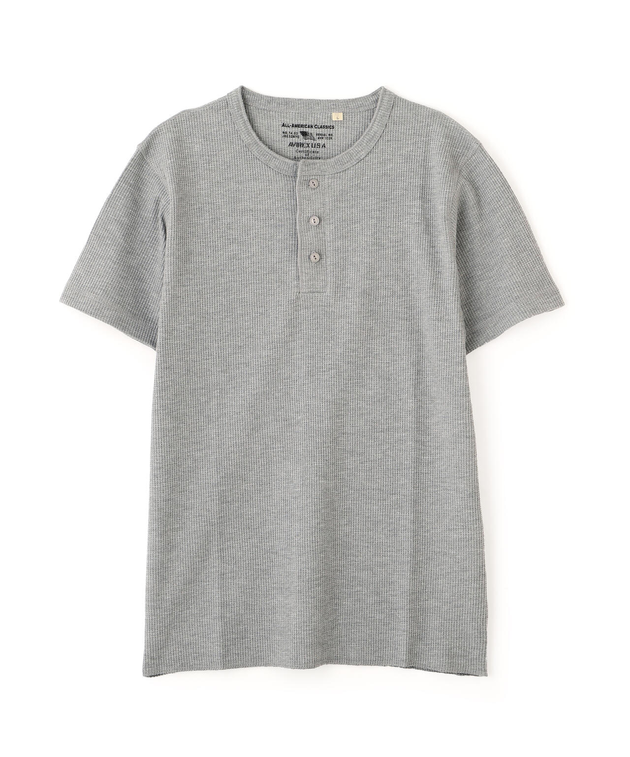 《DAILY/デイリー》THERMAL HENRY NECK T-SHIRT