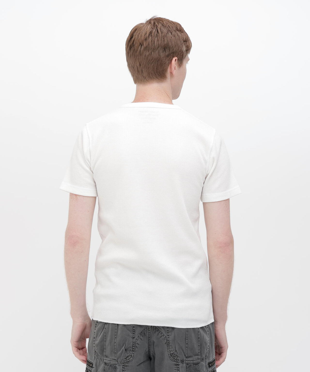 《DAILY/デイリー》THERMAL HENLEY NECK T-SHIRT