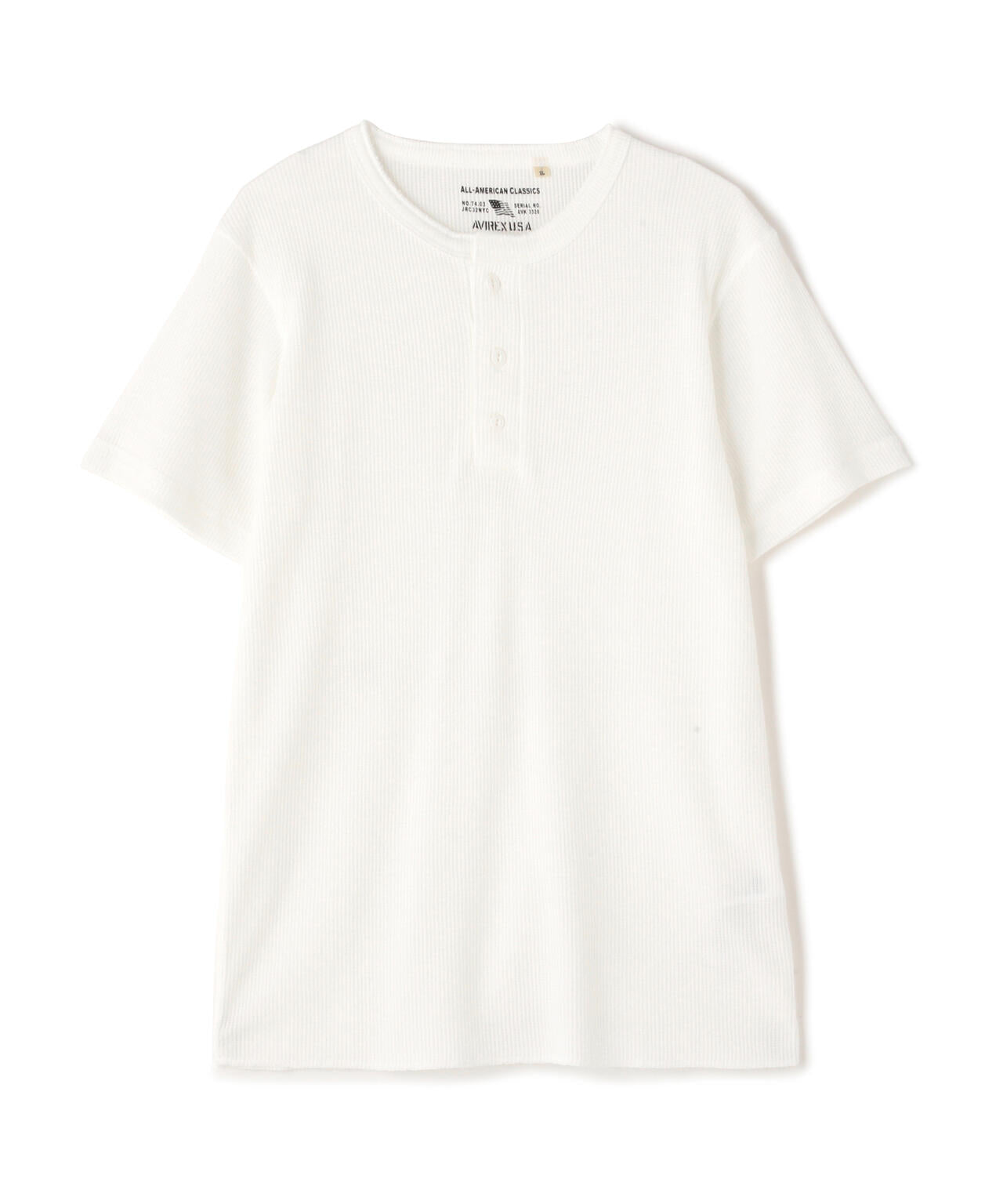 《DAILY/デイリー》THERMAL HENRY NECK T-SHIRT