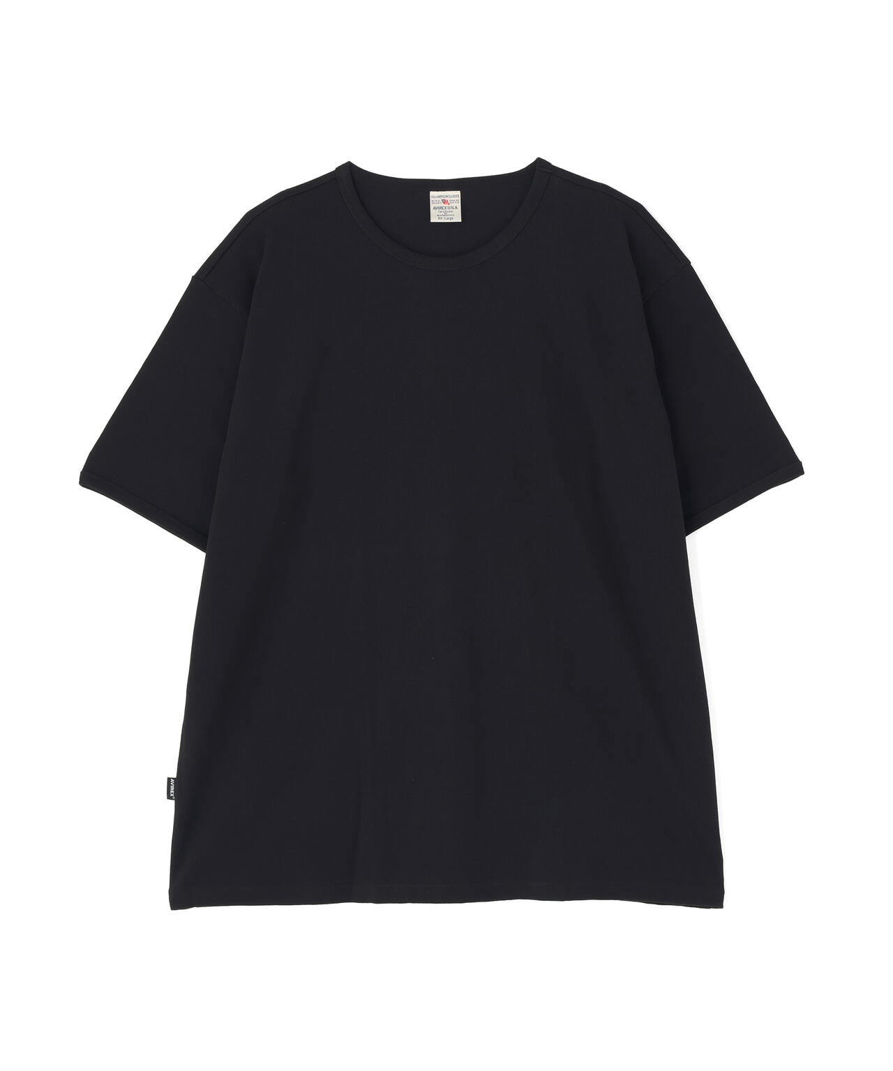 《DAILY/デイリー》BIG SIZE RIB S/S CREW NECK T-SHIRT