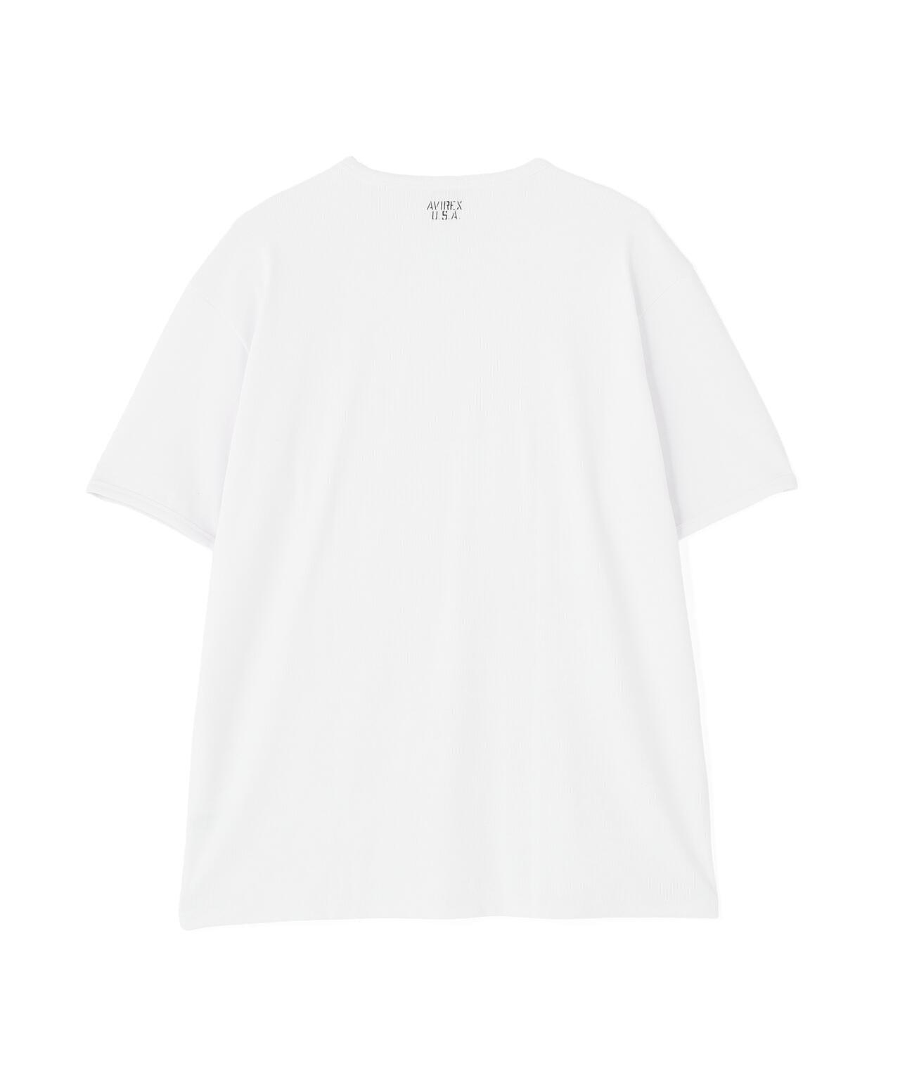 《DAILY/デイリー》BIG SIZE RIB S/S CREW NECK T-SHIRT