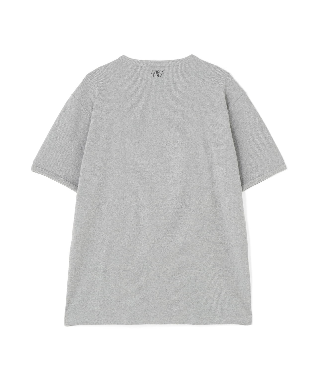 《DAILY/デイリー》BIG SIZE RIB S/S HENLEY NECK T-SHIRT