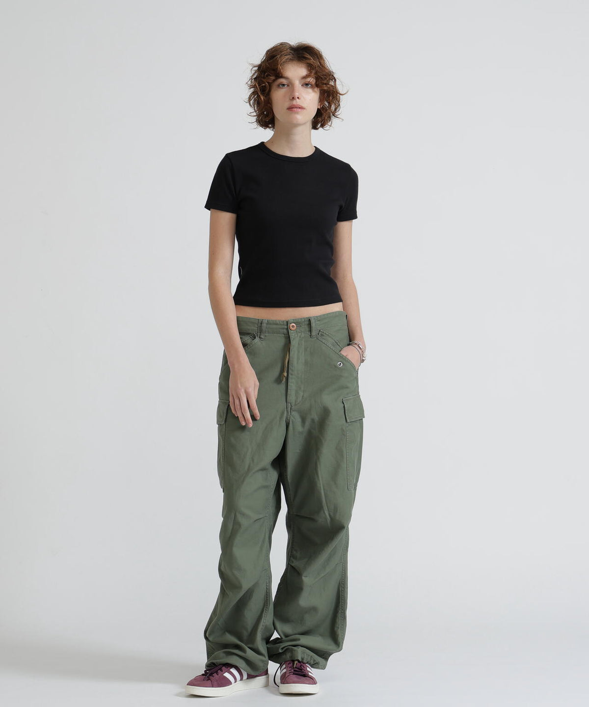 《DAILY/デイリー/WOMAN》 S/S CREW NECK T-SHIRT