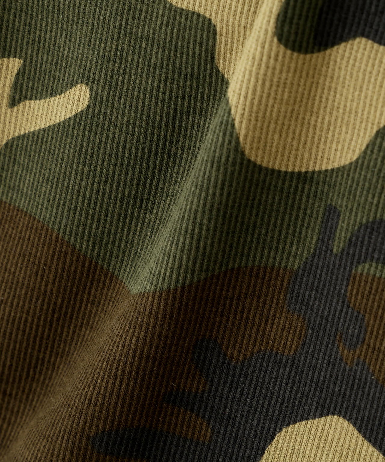 《WEB限定/DAILY/デイリー/WOMAN》 RIB CAMO S/S CREW NECK T-SHIRT
