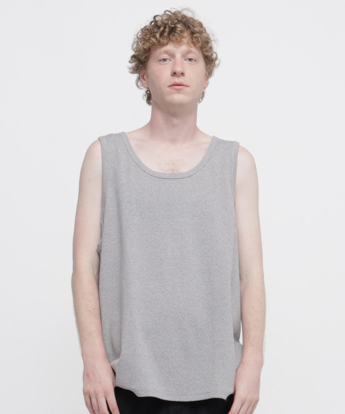 《DAILY/デイリー》BIG SIZE RIB TANK TOP